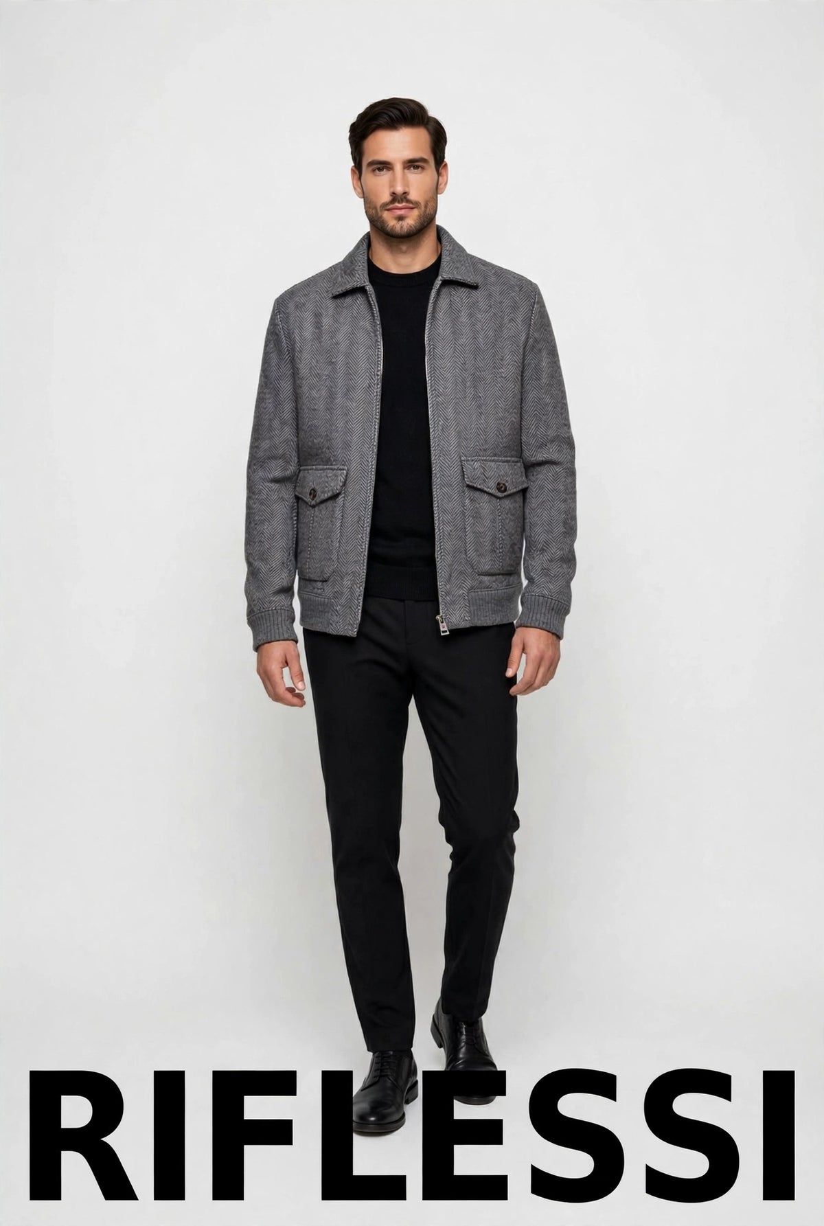 Furb Herringbone - model, Riflessi backdrop