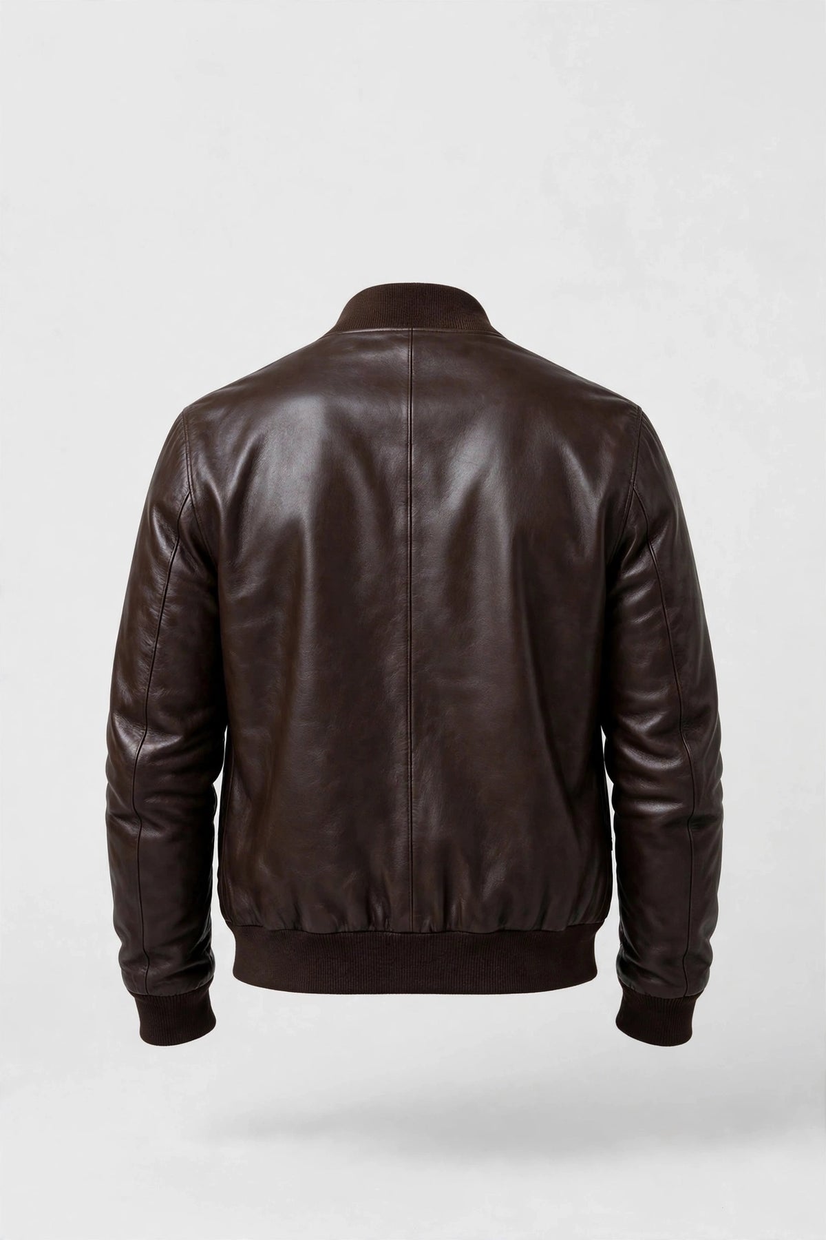 Kired PISA lambskin bomber — brown side, back