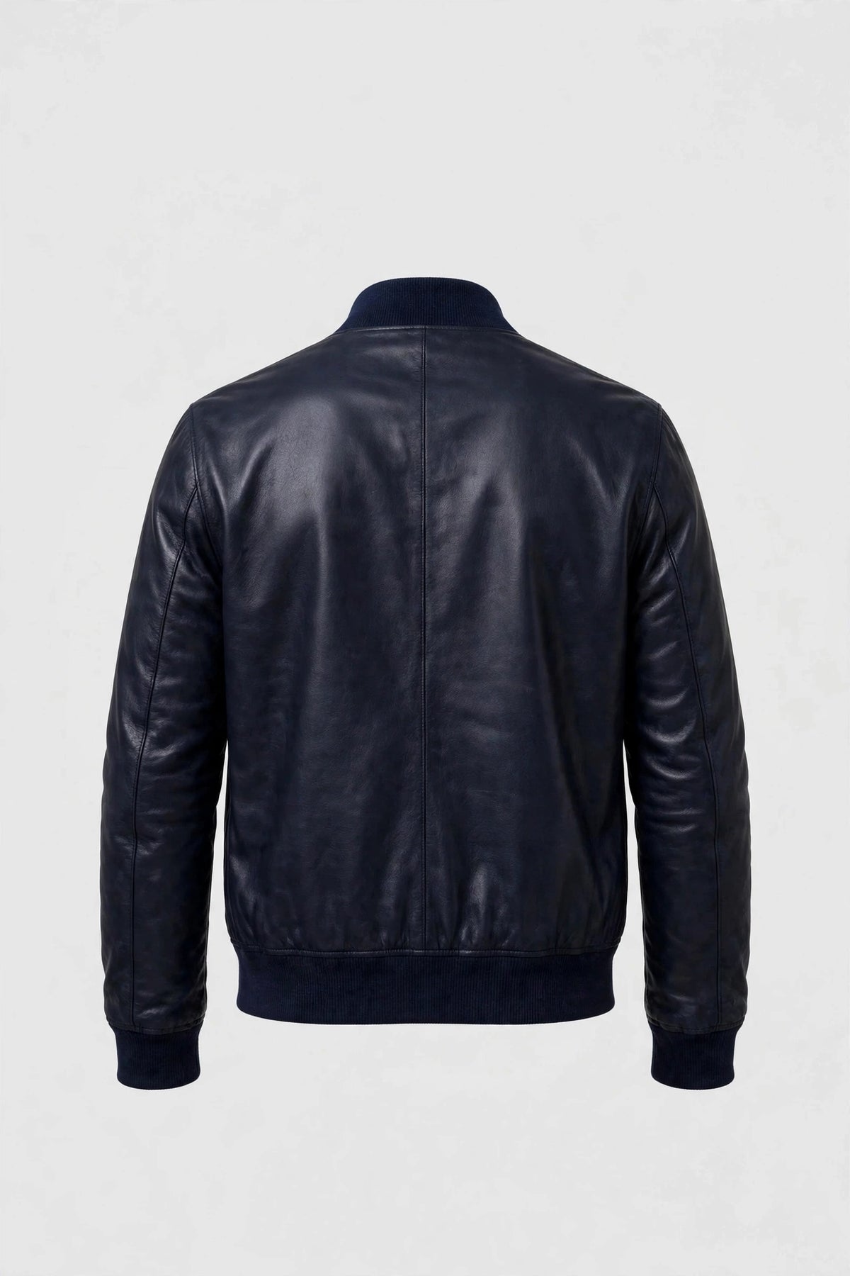 Kired PISA lambskin bomber — navy side, back