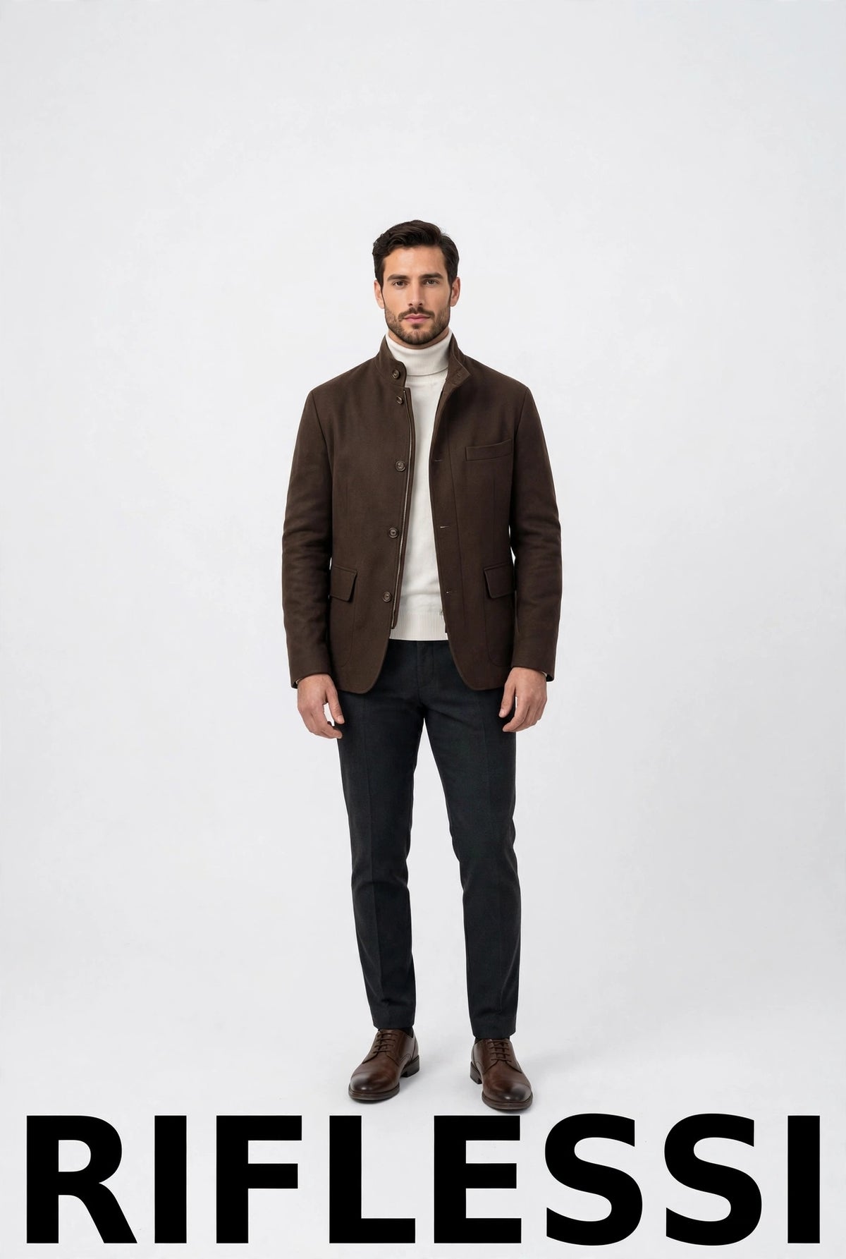 ISIM jacket Brown - model