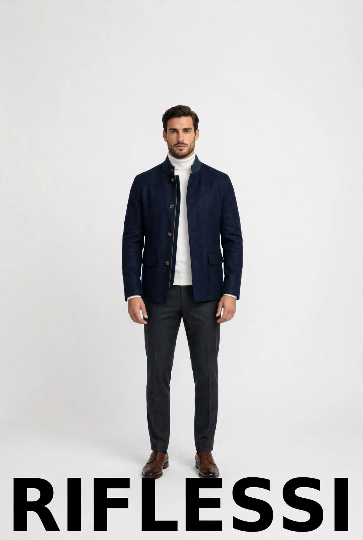 ISIM jacket Dark Blue - model