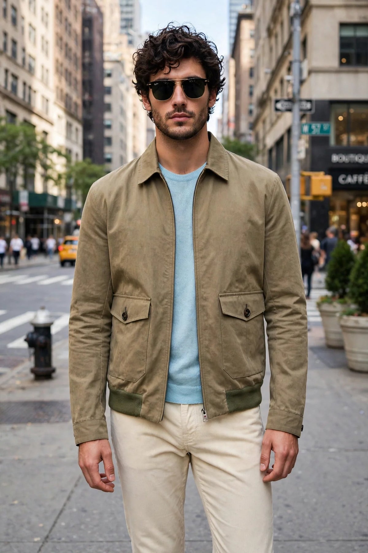 Kired by Kiton Stick Cotton Jacket — Taupe