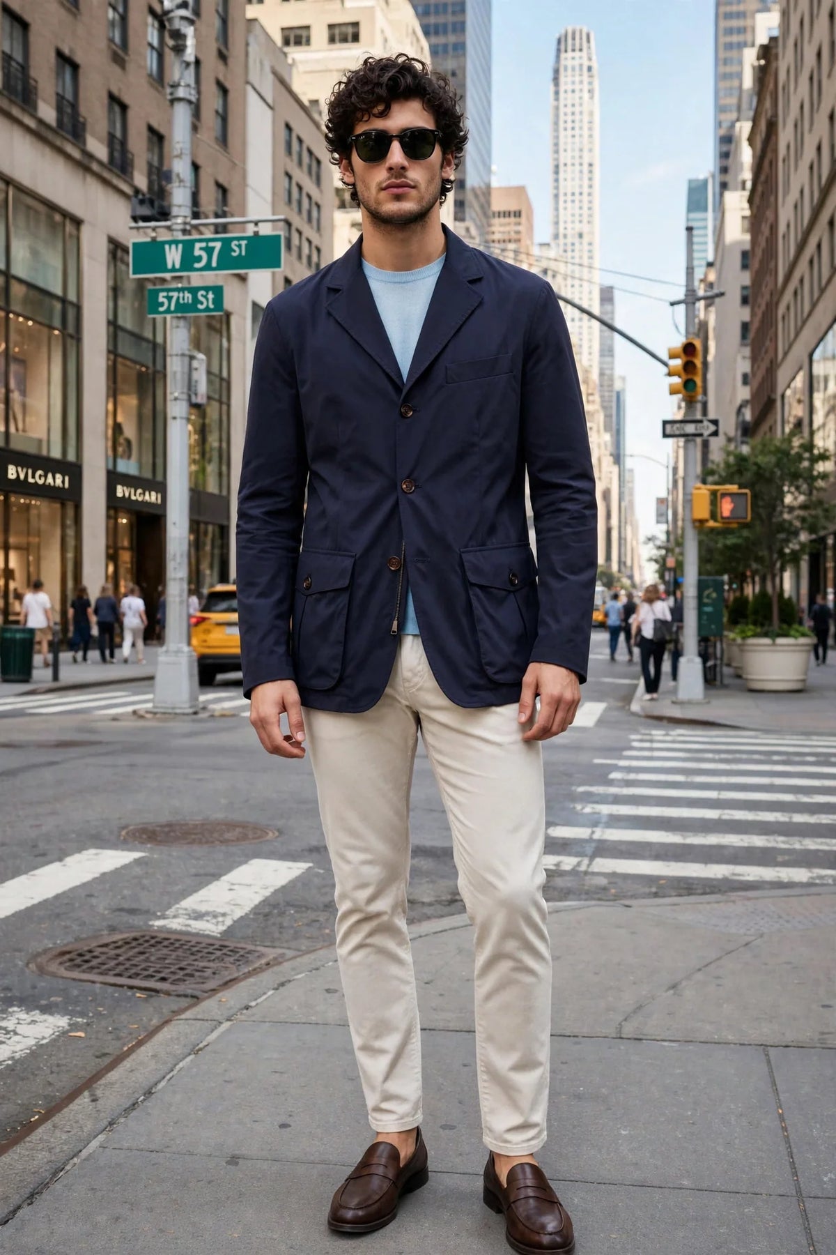Kired Piggi Nylon-Elastane Jacket — Dark-Blue
