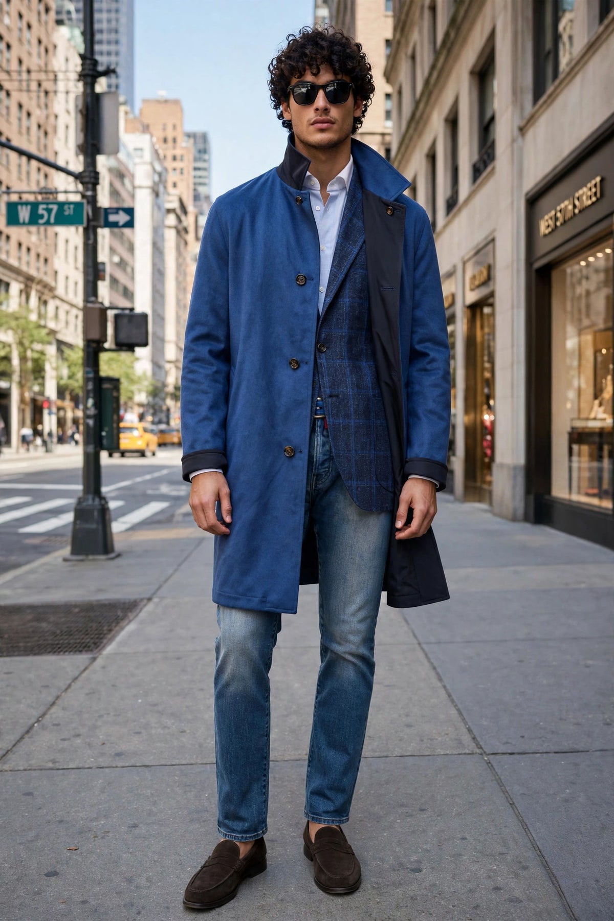 Kired by Kiton Peak Cashmere Reversible Raincoat
