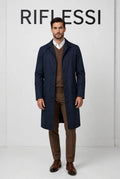Kired Solid Nylon Raincoat on model