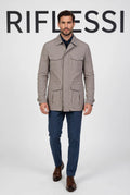 Kired Solid Nylon Overcoat on model