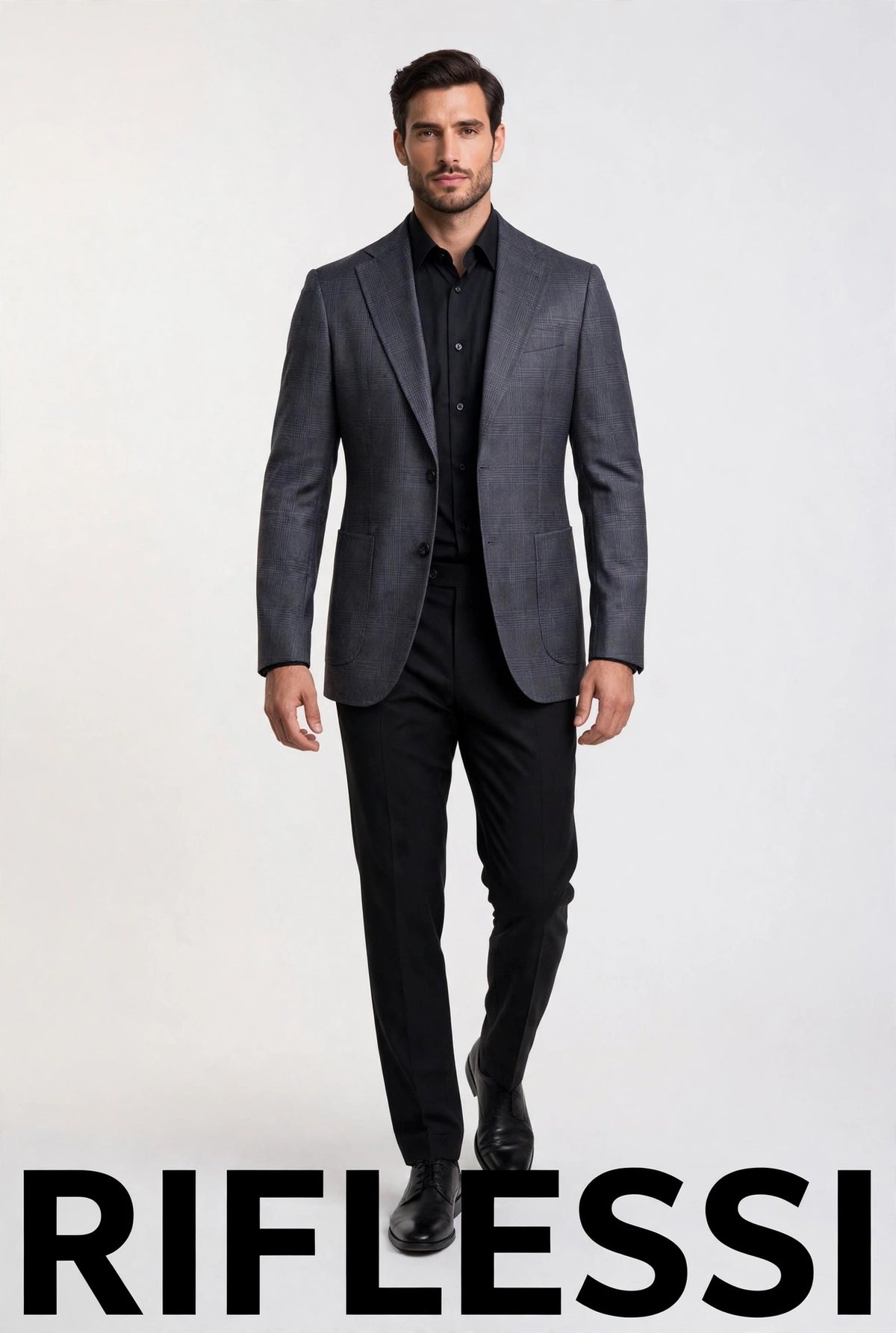 Sartorio Prince of Wales Virgin Wool Sport Jacket on model