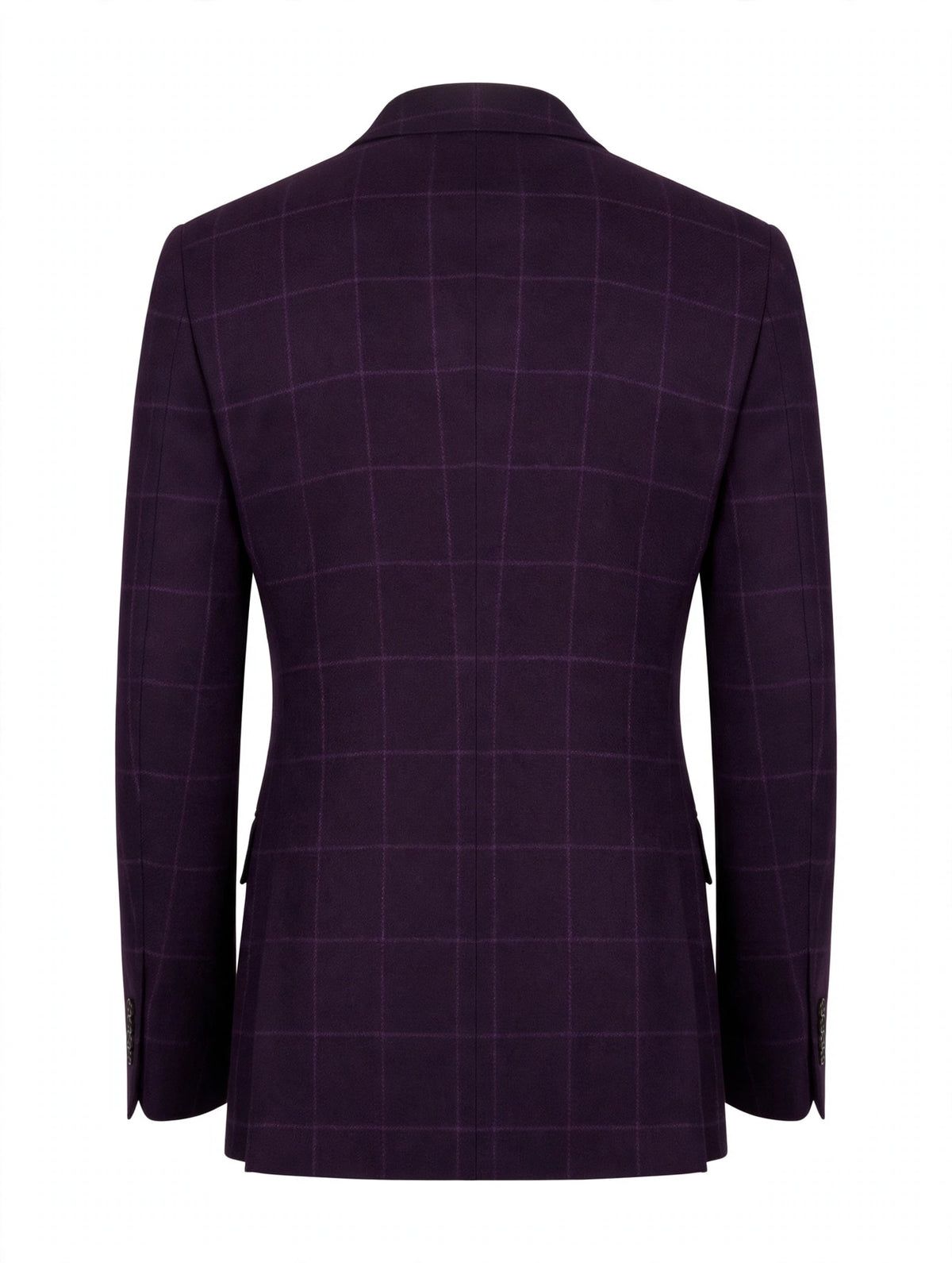 Sartorio purple cashmere jacket, back