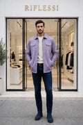 Kired TOTO Lambskin Overshirt — Lavender
