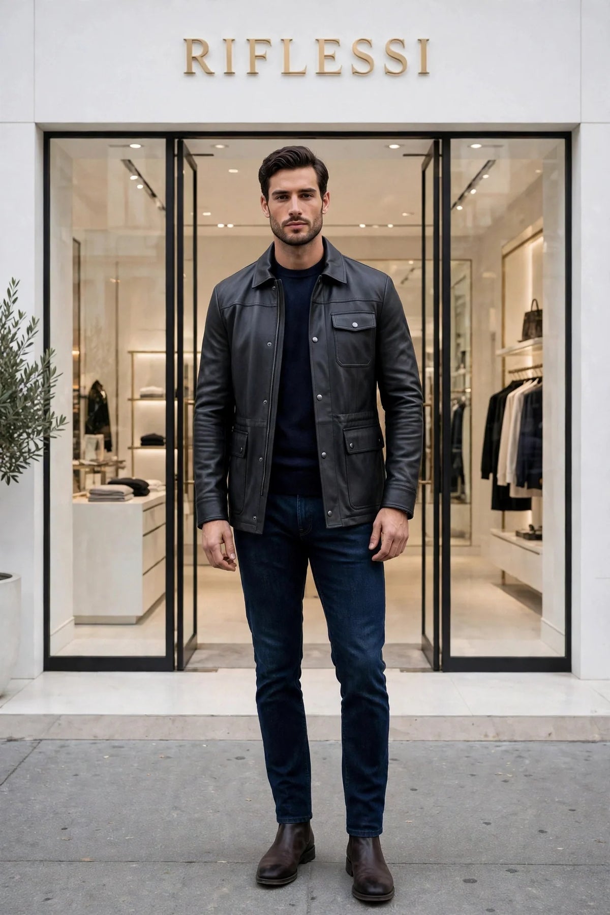 Kired YAWAL Lambskin Light Jacket — Black
