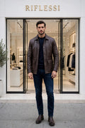 Kired YAWAL Lambskin Light Jacket — Dark Brown