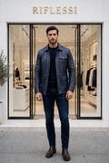 Kired YAWAL Lambskin Light Jacket — Midnight Blue