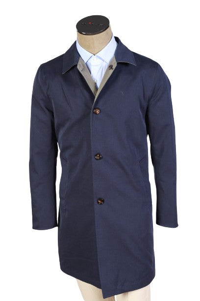 Kired by Kiton Ben Nylon Reversible Raincoat