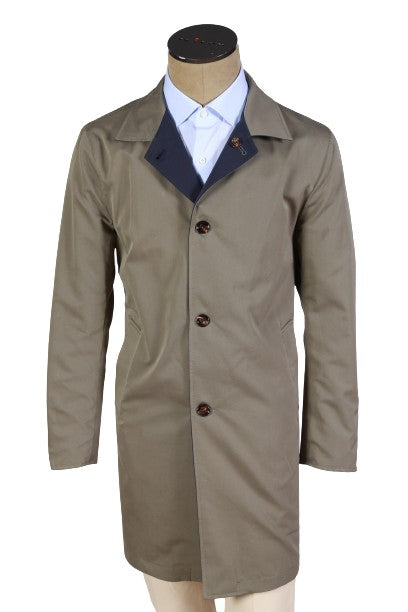 Kired by Kiton Ben Nylon Reversible Raincoat