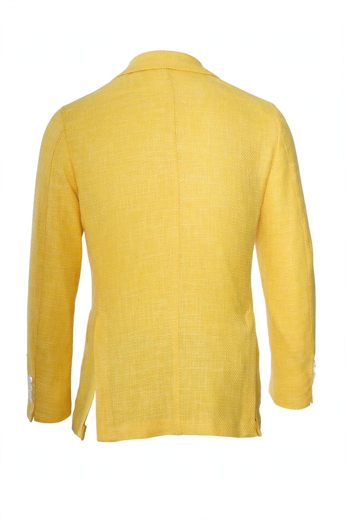 Sartorio Woven Virgin Wool-Cotton Sport Jacket — Yellow