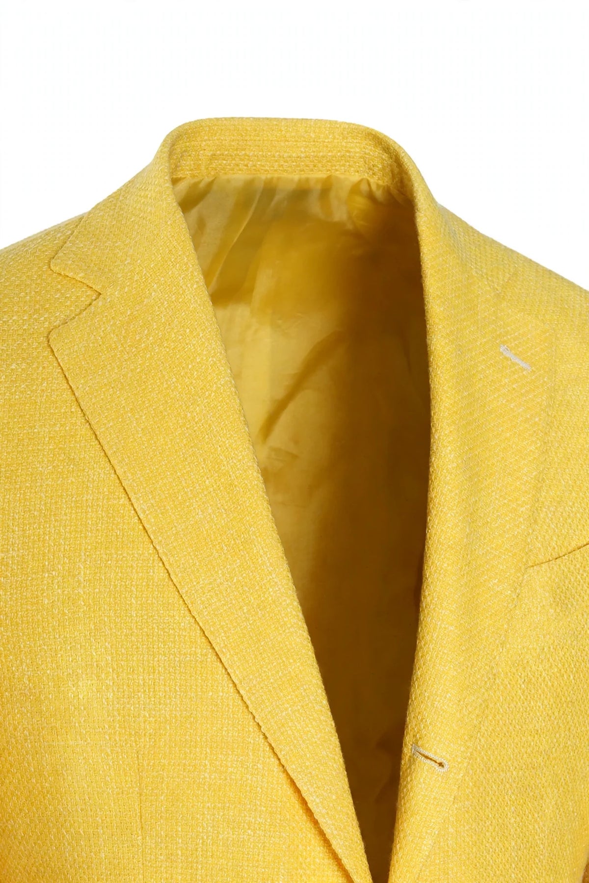 Sartorio Woven Virgin Wool-Cotton Sport Jacket — Yellow