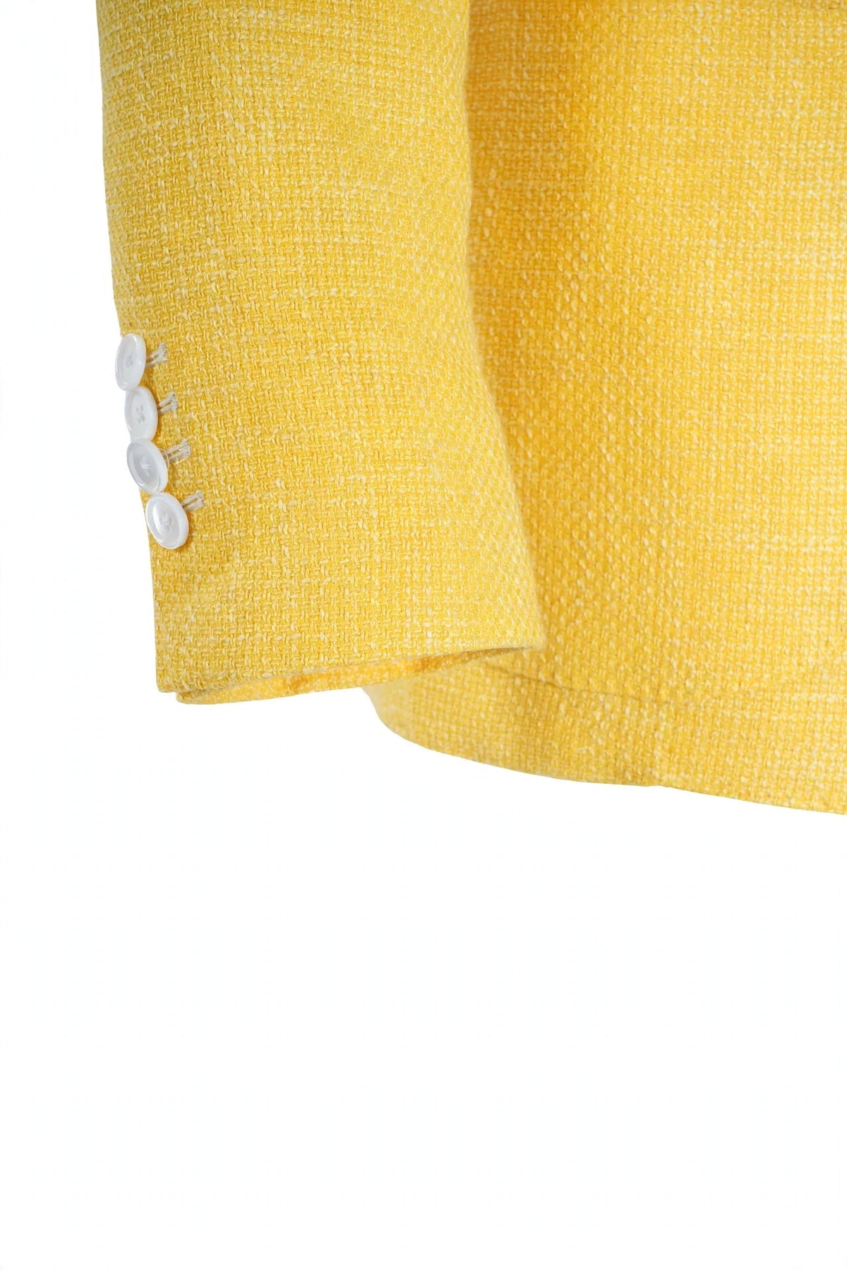 Sartorio Woven Virgin Wool-Cotton Sport Jacket — Yellow