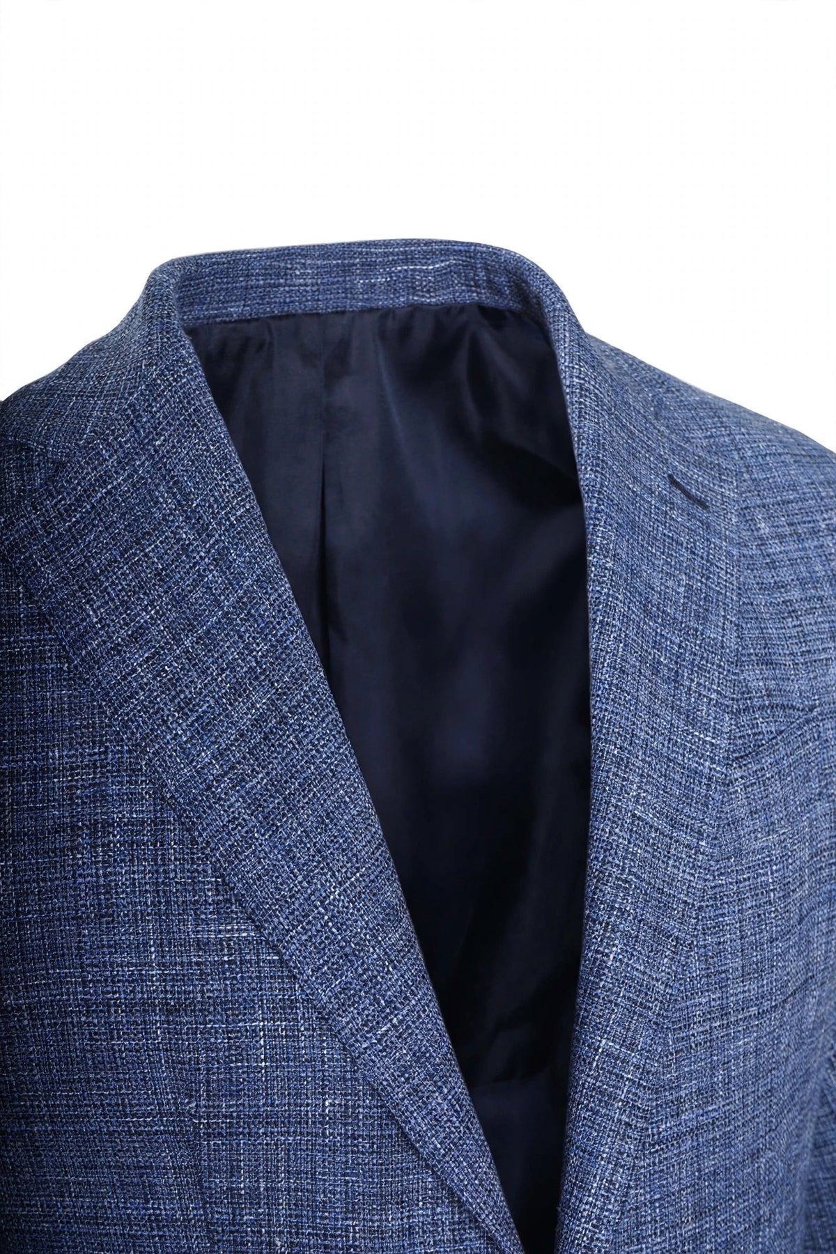 Sartorio Woven Virgin Wool-Cotton Sport Jacket — Cobalt Blue