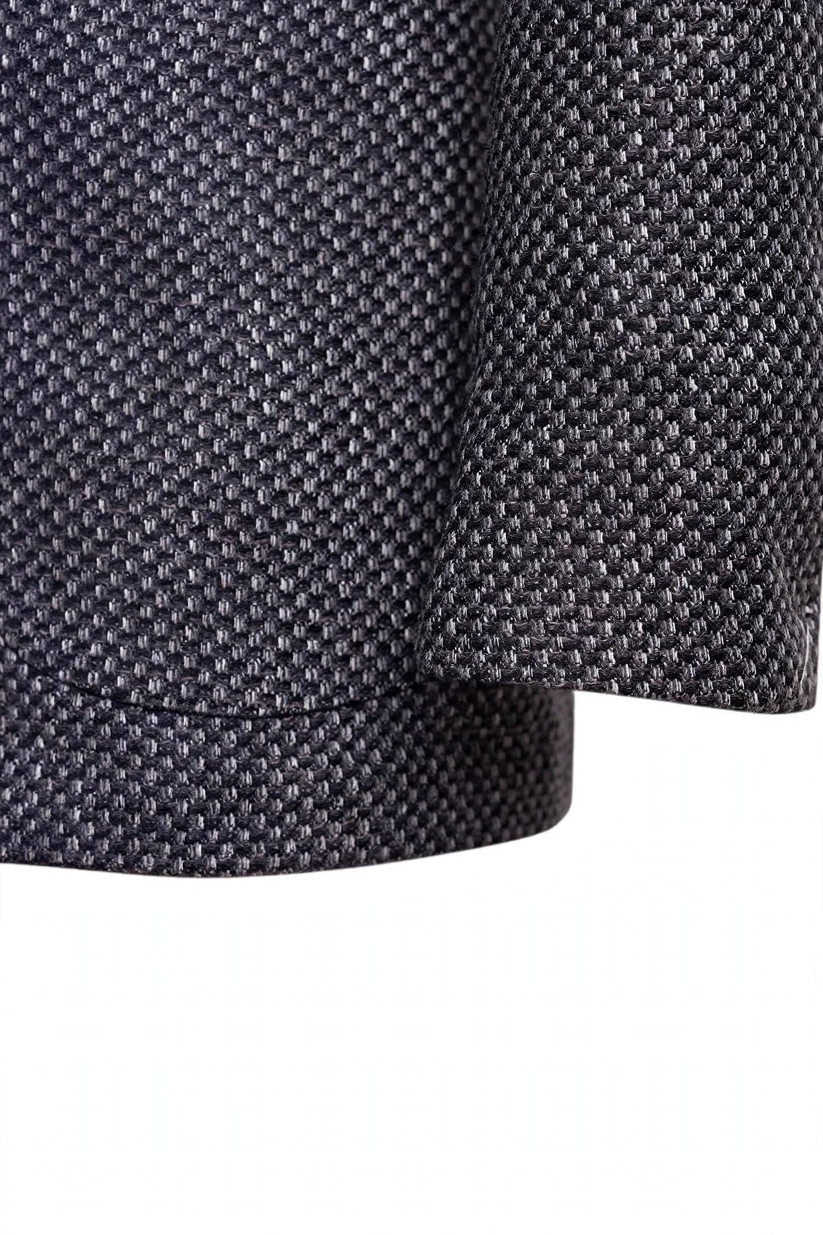 Sartorio Woven Virgin Wool-Cotton-Silk Sport Jacket — Dark Grey