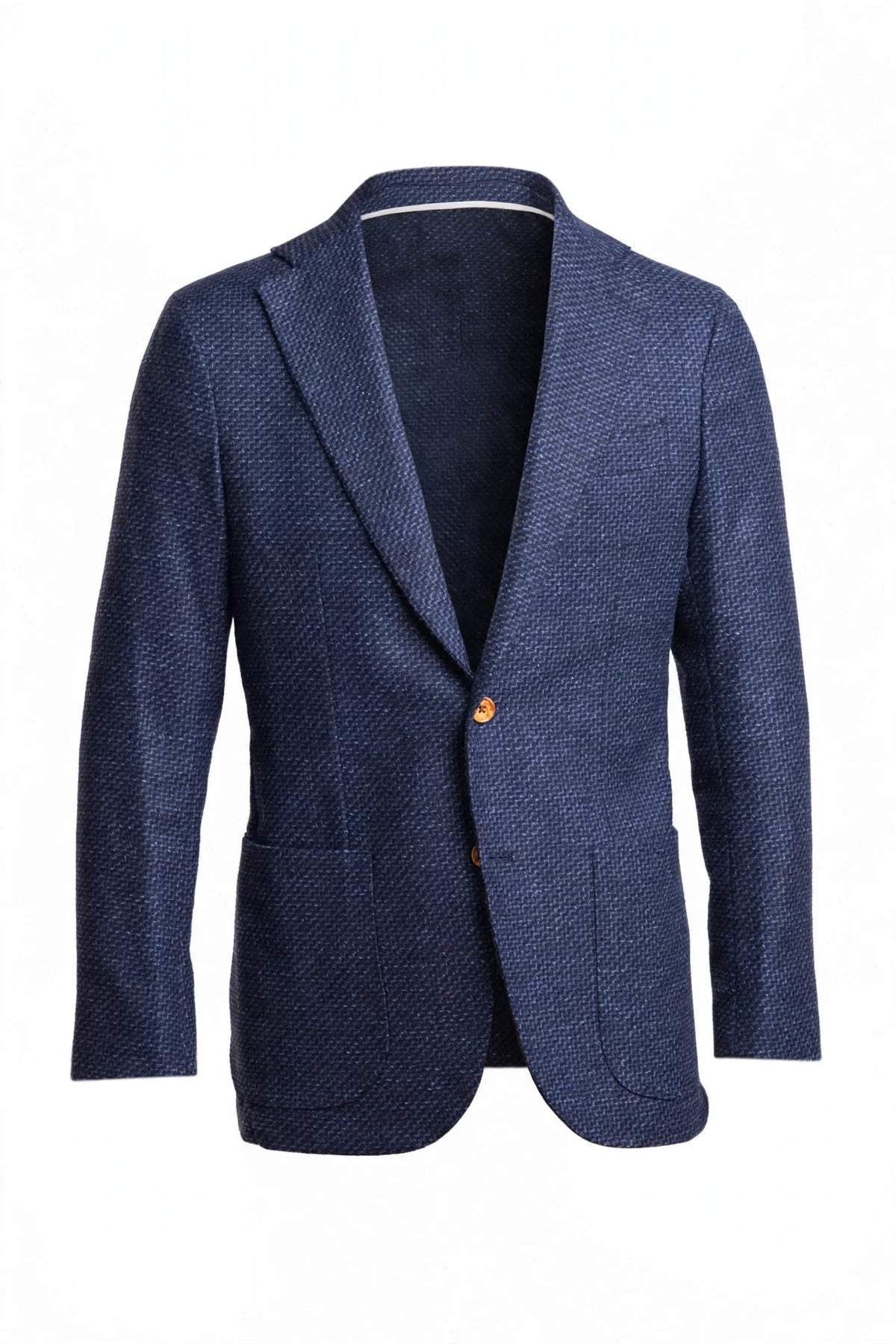 Sartorio Woven Virgin Wool-Cotton-Silk Sport Jacket — Royal Blue
