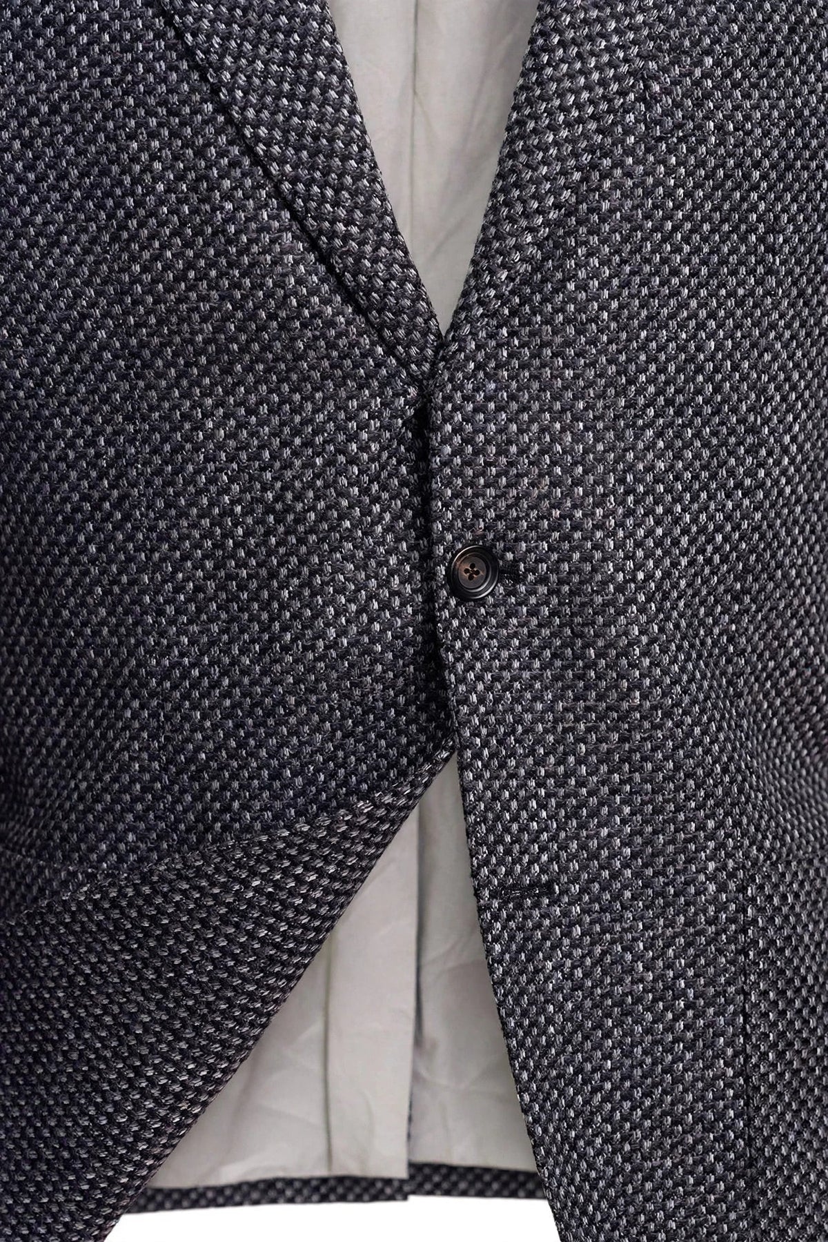 Sartorio Woven Virgin Wool-Cotton-Silk Sport Jacket — Dark Grey