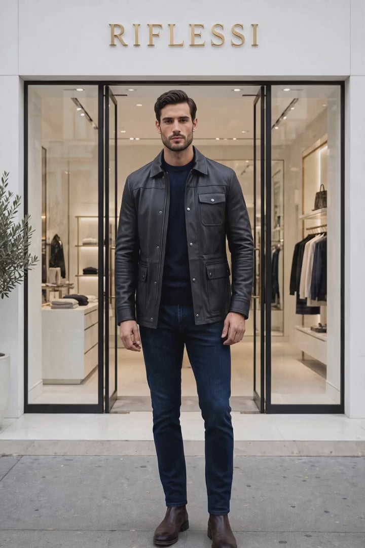 Kired YAWAL Lambskin Light Jacket — Black
