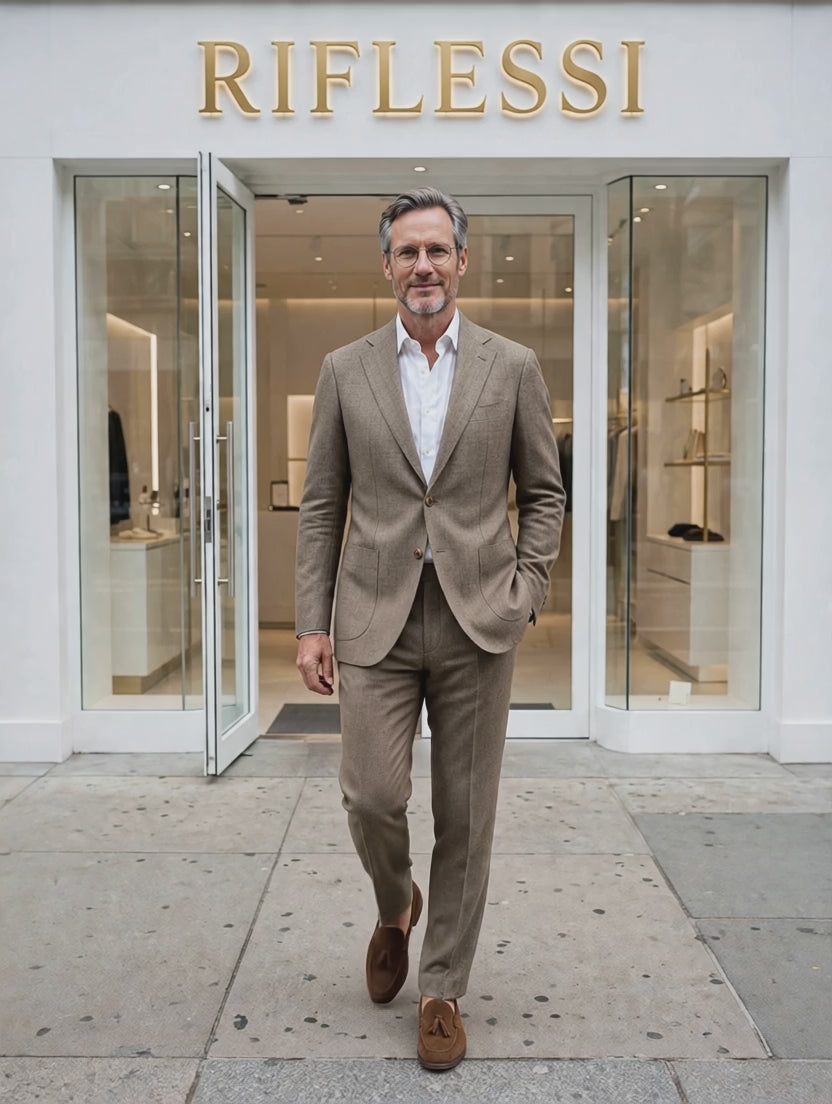 Sartorio suit fashion video, white shirt