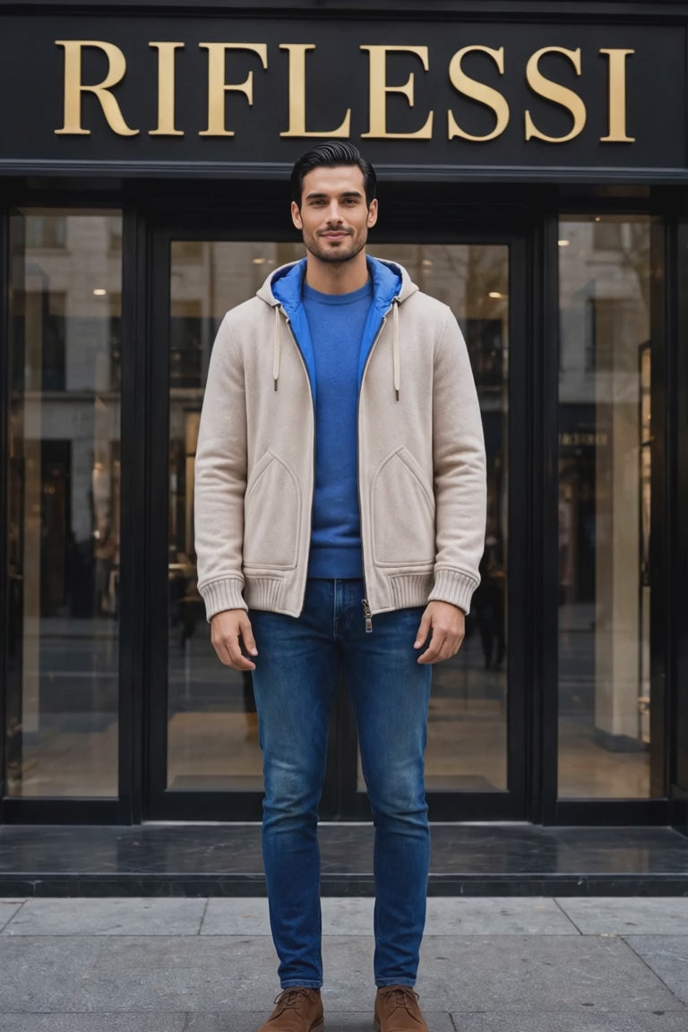 Kired by Kiton Barwa Cashmere Reversible Jacket