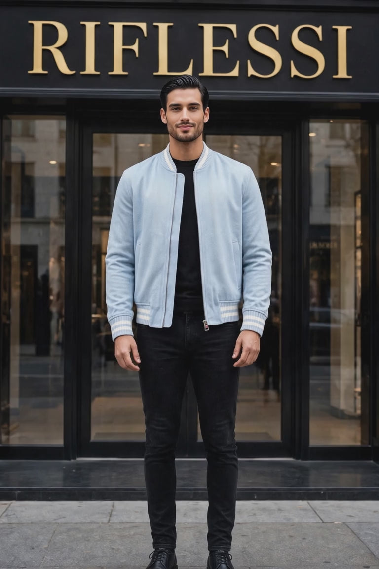 Kired Didier Cashmere Light Jacket — Light Blue