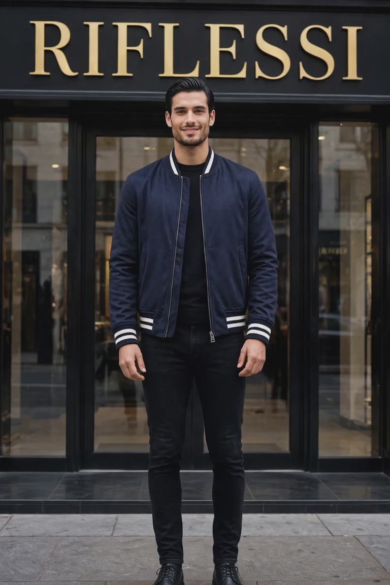 Kired Didier Cashmere Light Jacket — Dark Blue