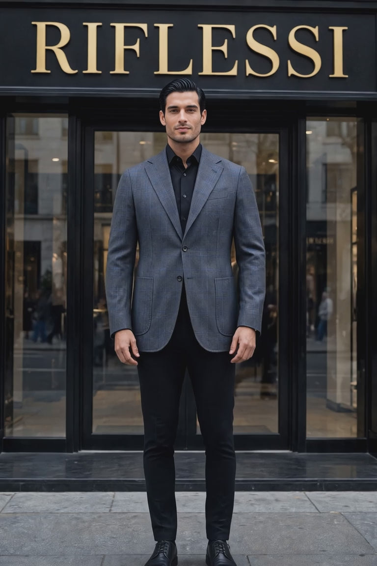Sartorio Prince of Wales Virgin Wool Sport Jacket