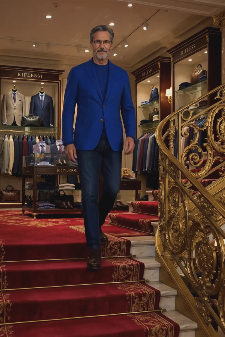 Sartorio Cotton Sport Jacket - stairs video