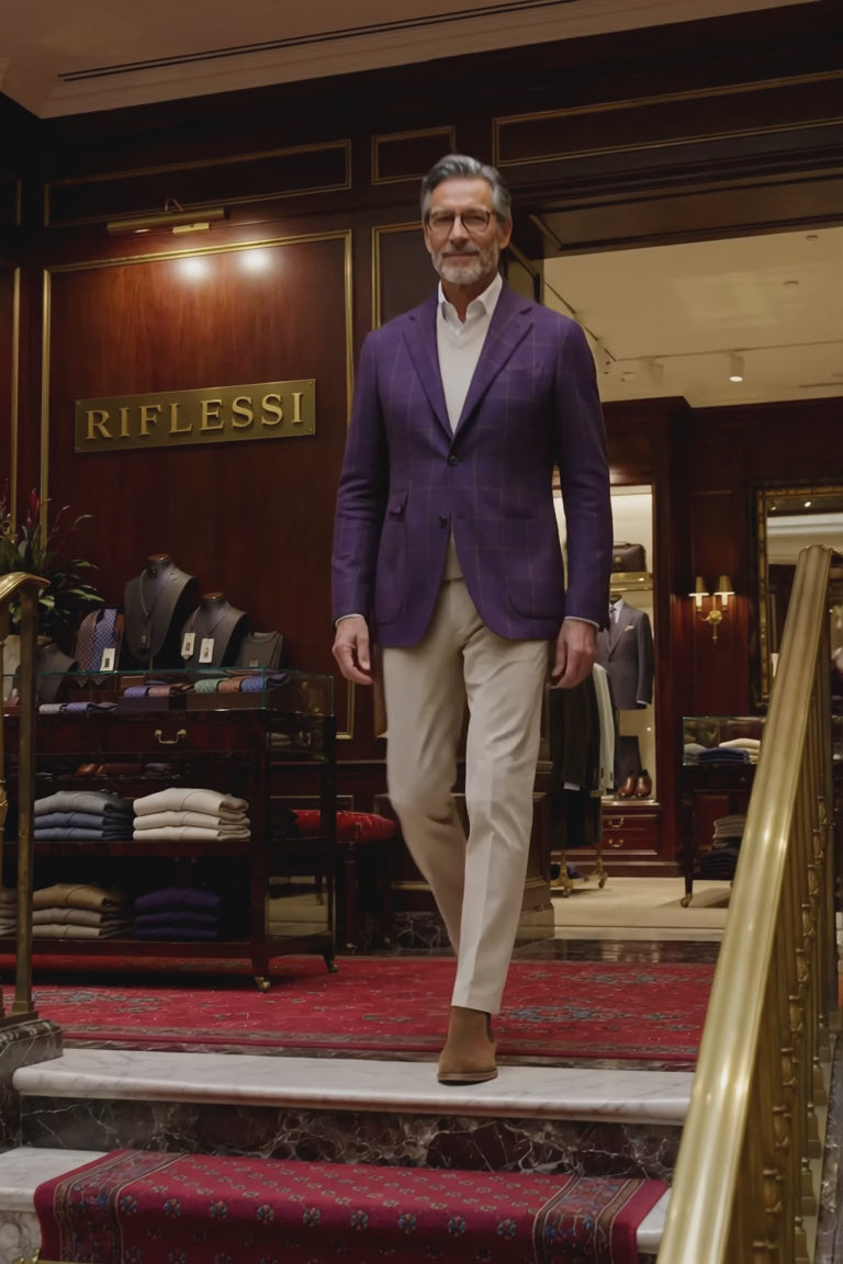 Sartorio Purple Cashmere Jacket — in the store