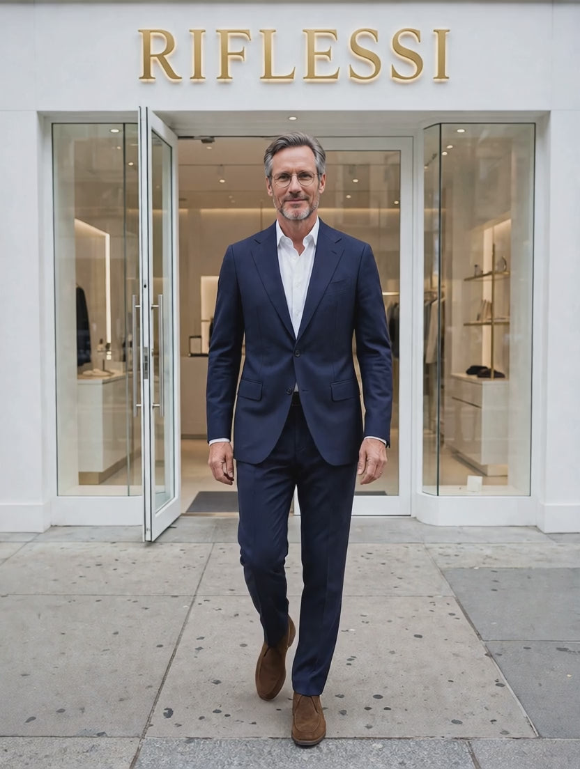 Sartorio suit fashion video, white shirt
