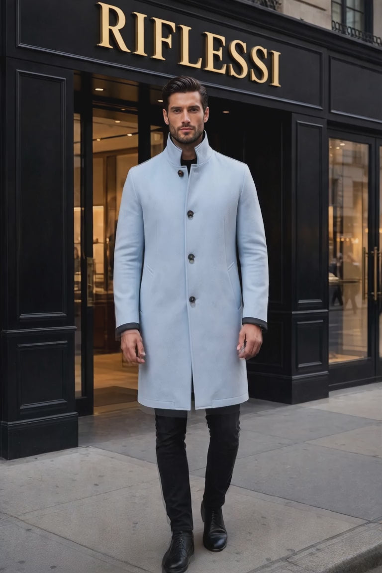 Kired by Kiton Peak Cashmere Reversible Overcoat