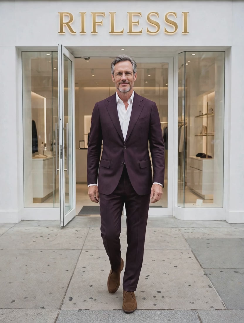 Sartorio suit fashion video, white shirt