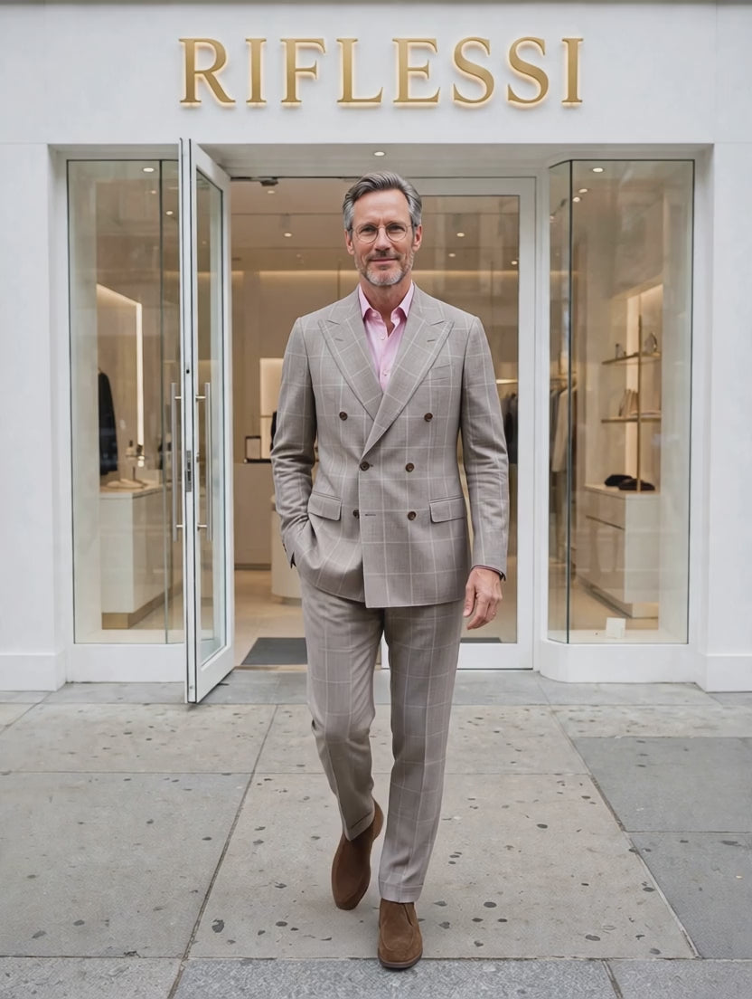 Sartorio suit fashion video, white shirt