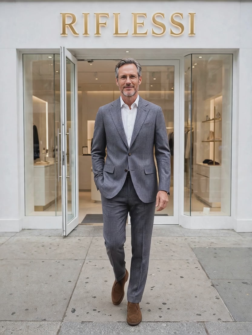 Sartorio suit fashion video, white shirt