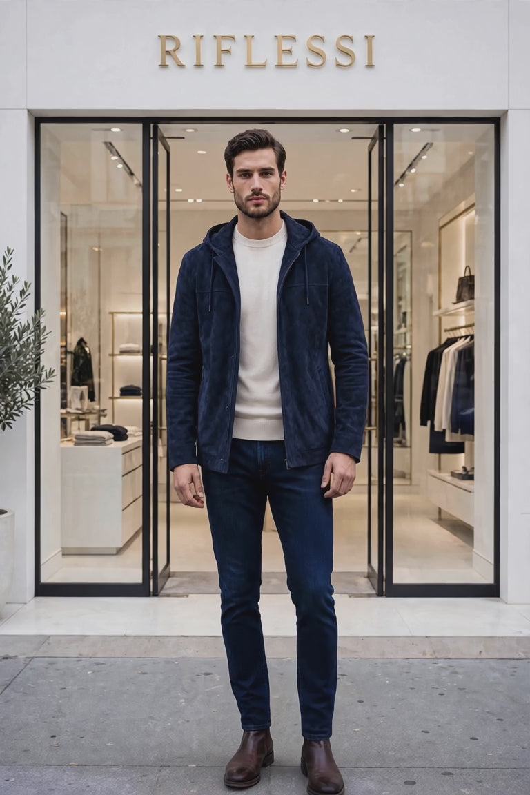Kired Igorp Midnight Blue - fashion walk, back view zoom