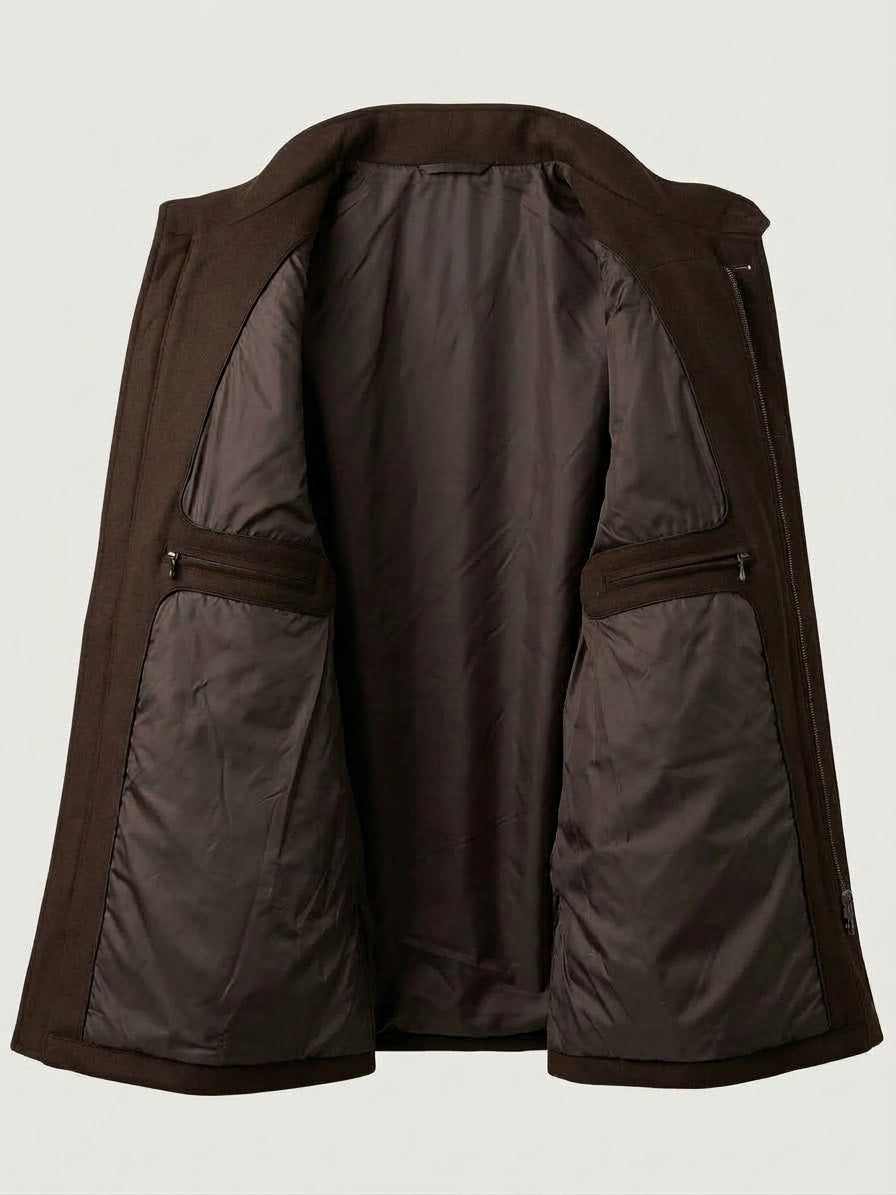 ISIM jacket Brown - detail