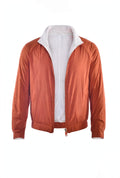 Kired Sam Nylon Zip-Up Reversible Jacket — Orange/ White