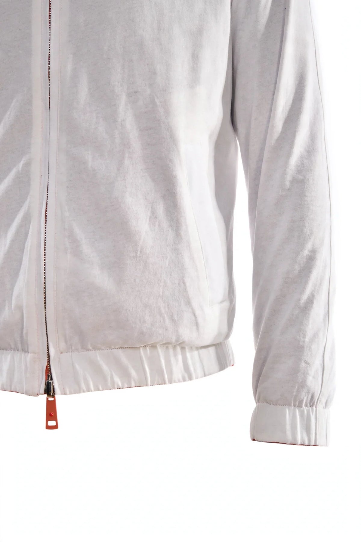 Kired Sam Nylon Zip-Up Reversible Jacket — Orange/ White