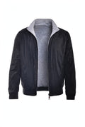 Kired Sam Nylon Zip-Up Reversible Jacket — Black/ Light Grey