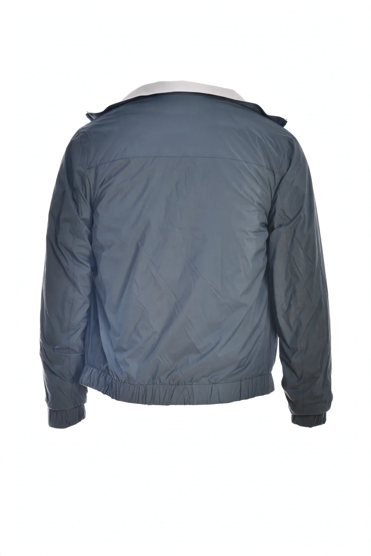 Kired Sam Nylon Zip-Up Reversible Jacket — Dusty Blue/ White