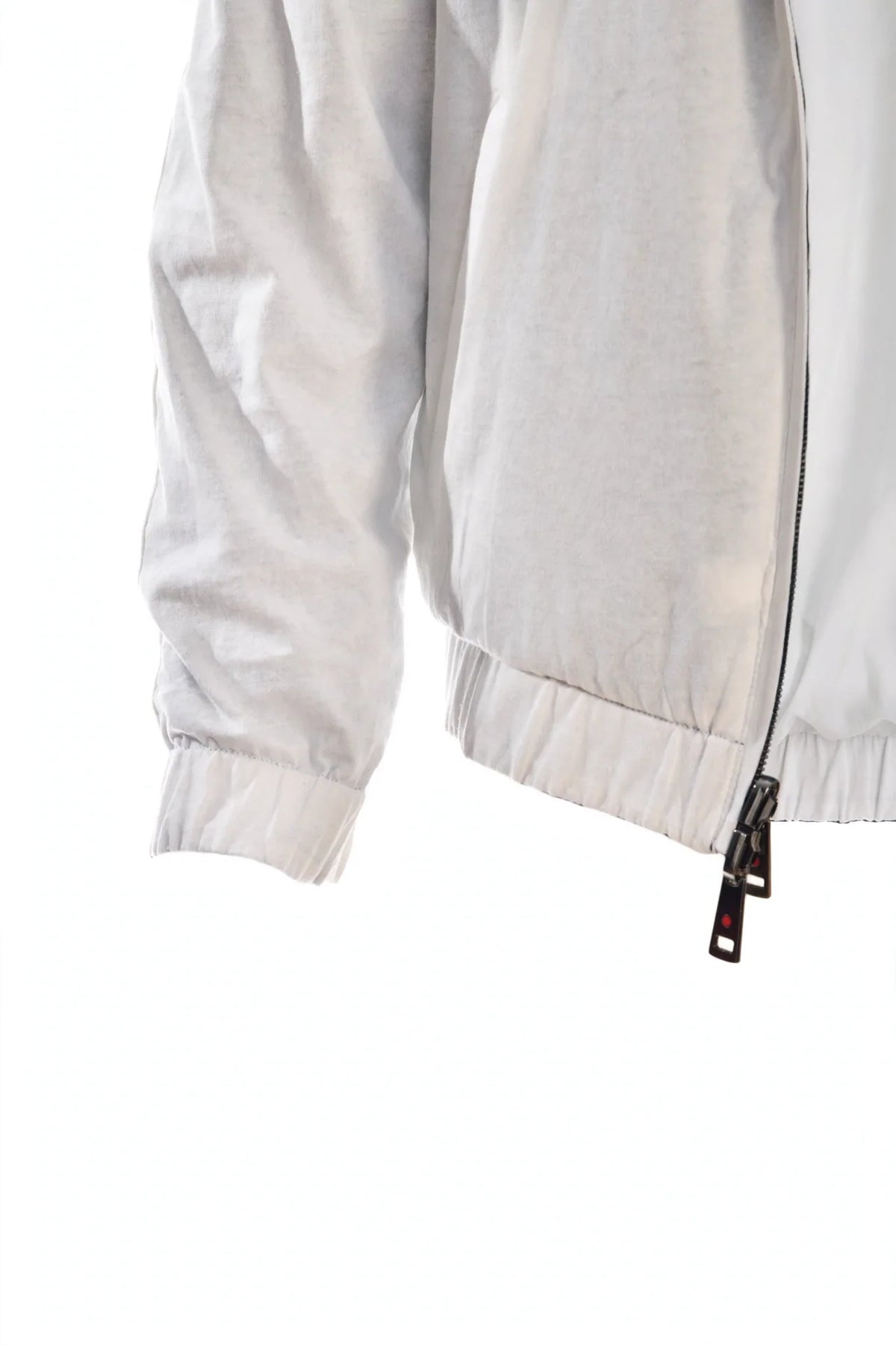 Kired Sam Nylon Zip-Up Reversible Jacket — Dusty Blue/ White