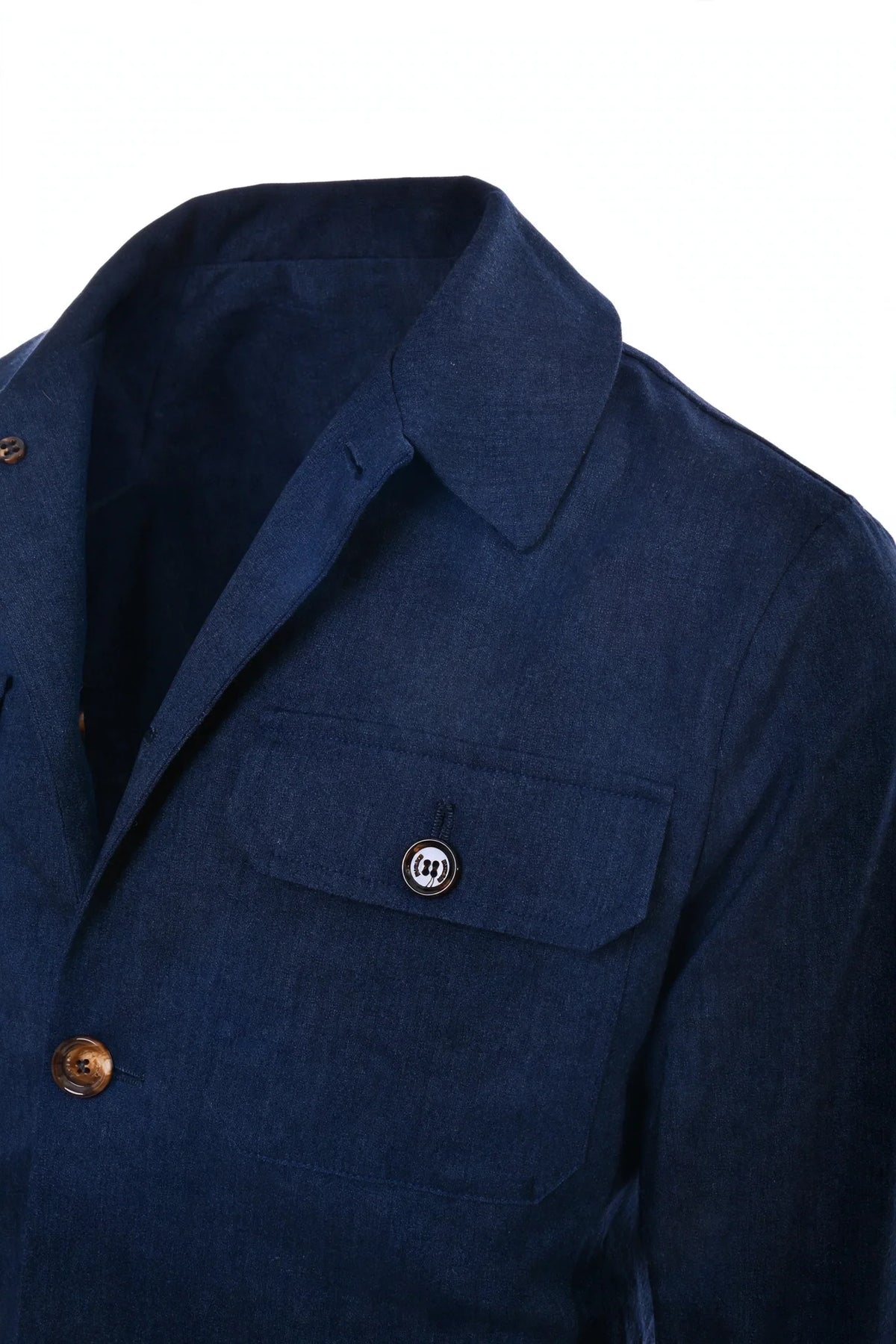 Kired Leo Wool Light Jacket — Dark Blue