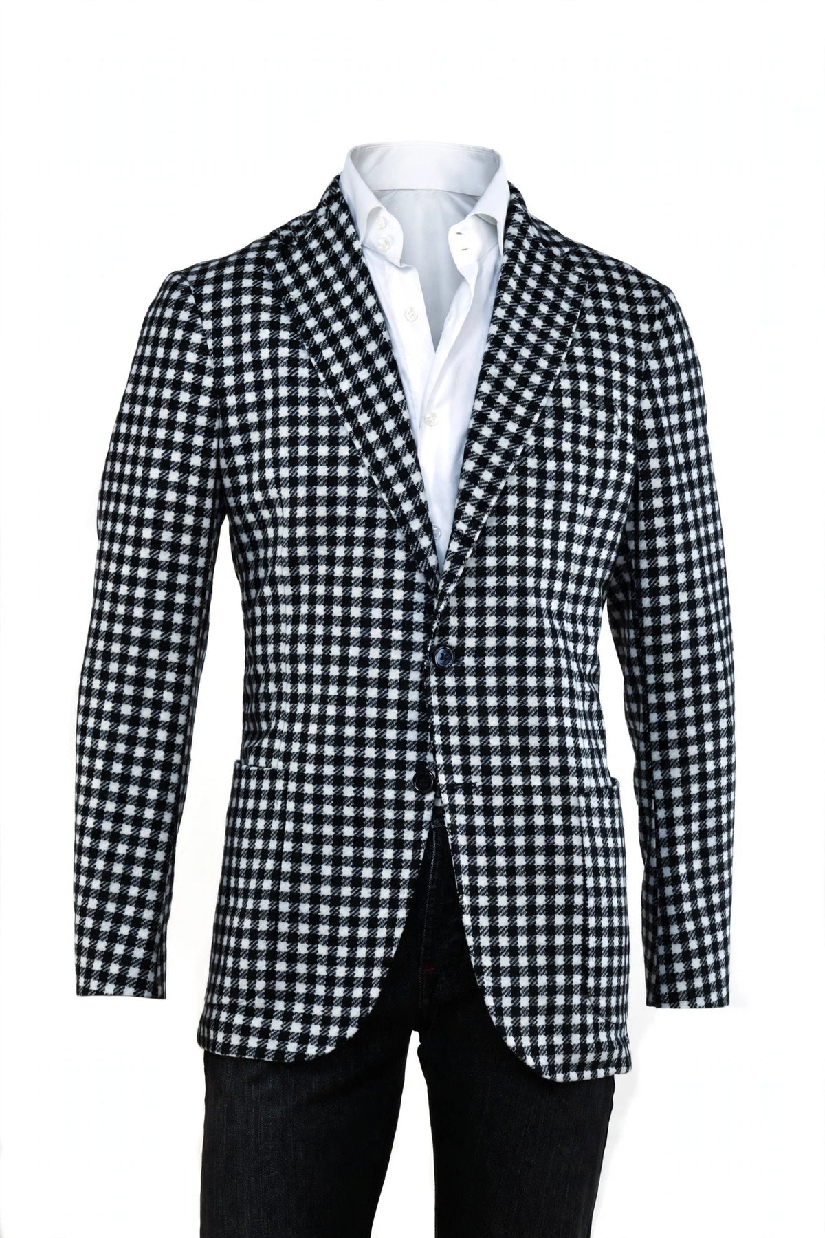 Sartorio Gingham Cashmere Sport Jacket