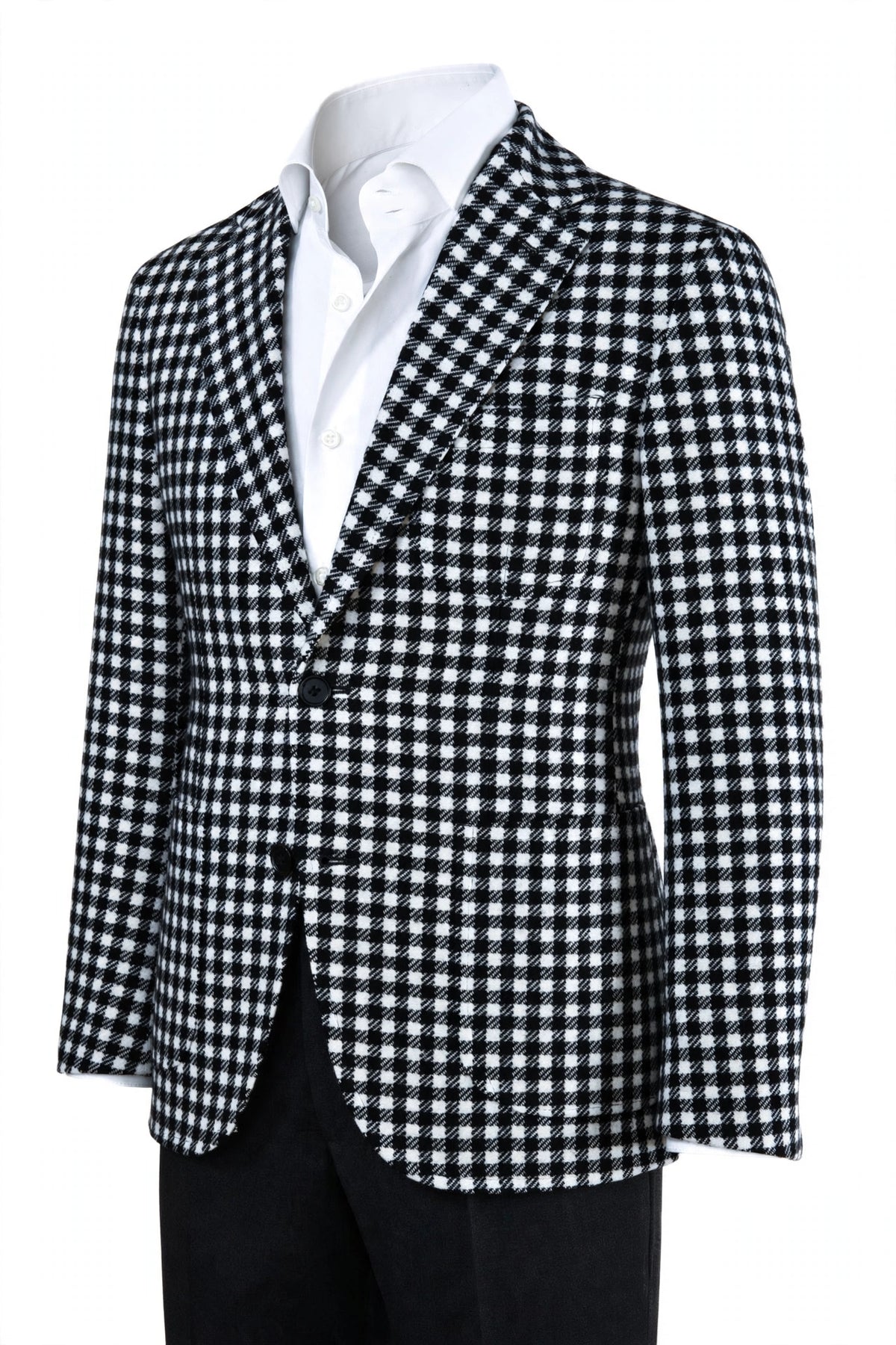 Sartorio Gingham Cashmere Sport Jacket
