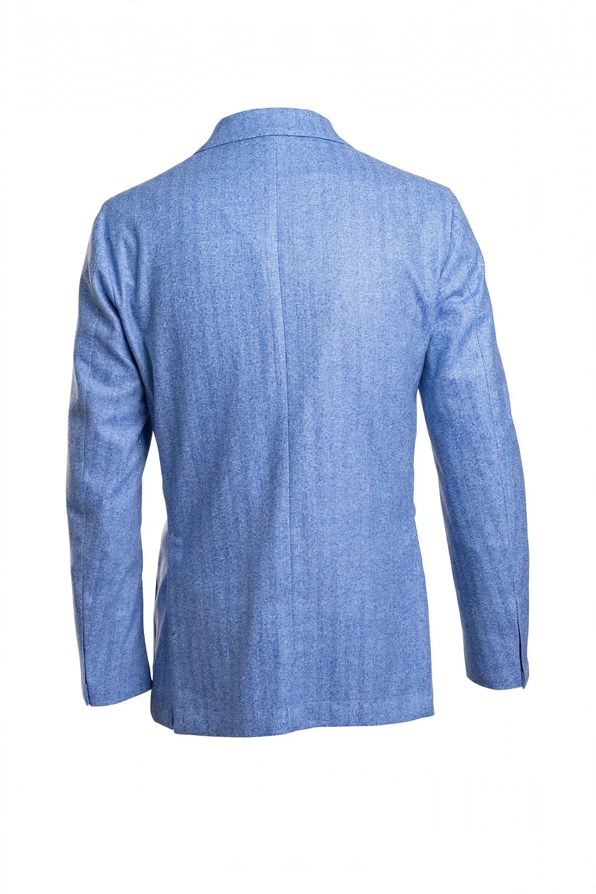 Sartorio Herringbone Virgin Wool Sport Jacket — Cobalt Blue