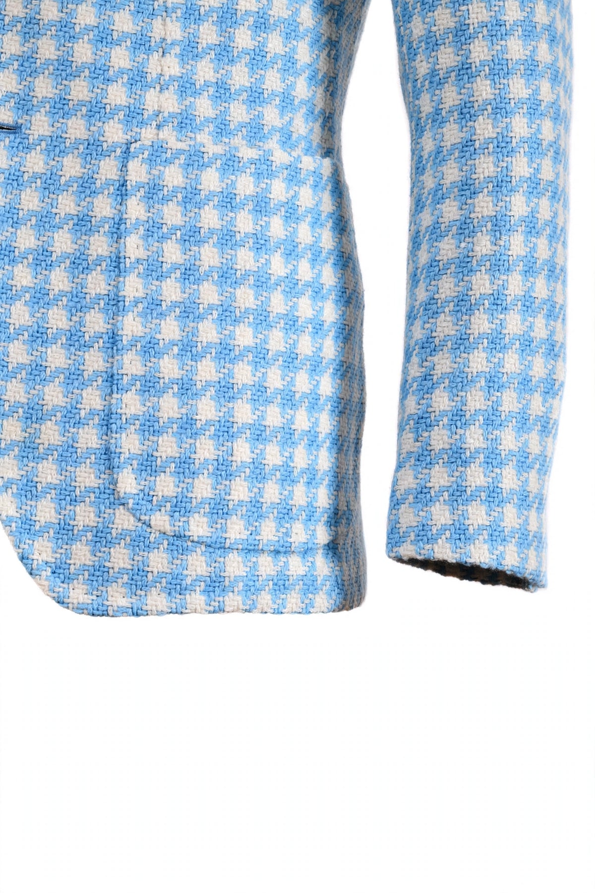 Sartorio Houndstooth Alpaca-Cotton Sport Jacket